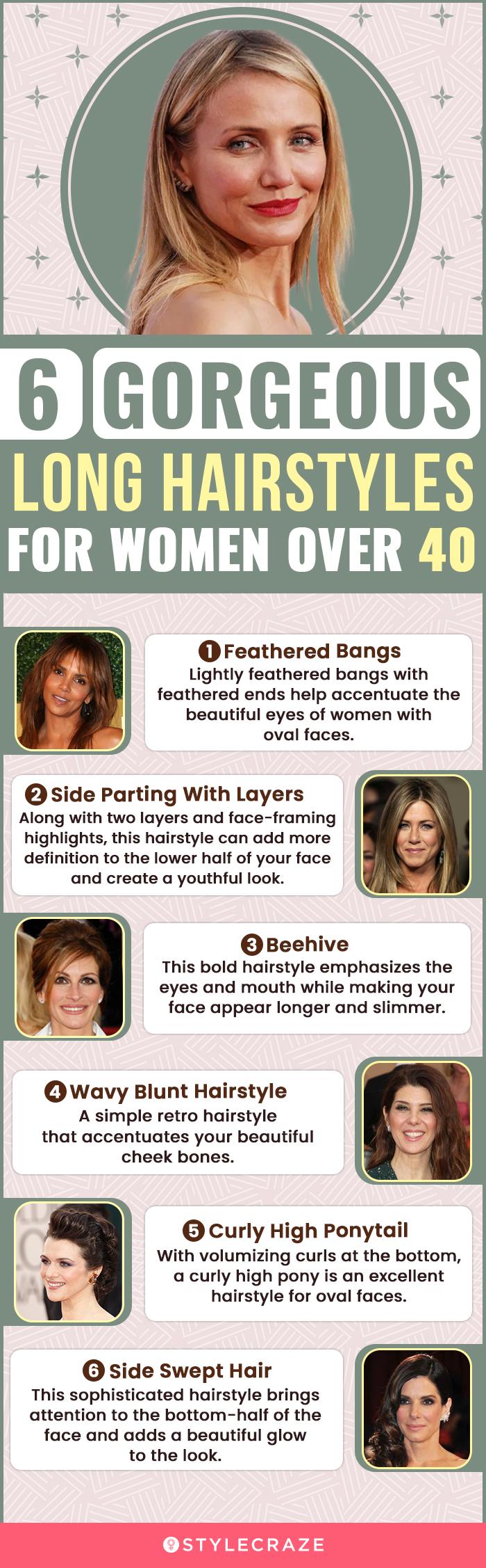 6 Gorgeous Long Hairstyles For Women Over 40 