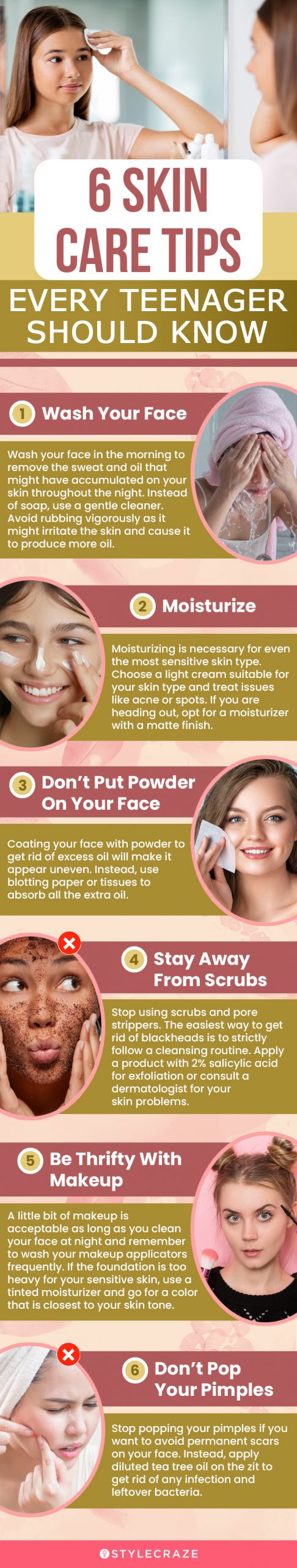 6 skin care tips every teenager should know[infographic]