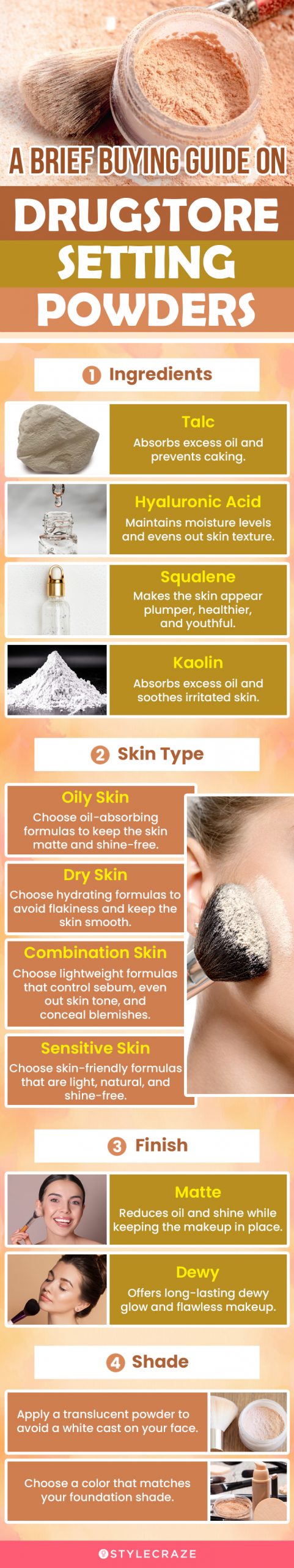 A Brief Buying Guide On Drugstore Setting Powders (infographic)