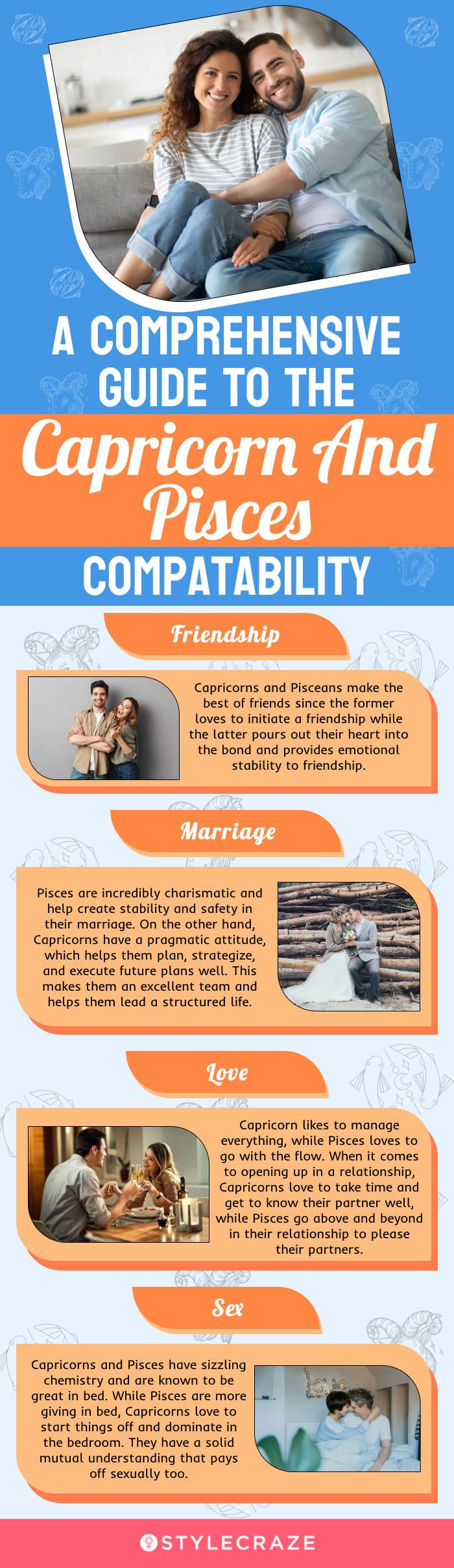 a comprehensive guide to the capricorn and pisces compatibility (infographic)