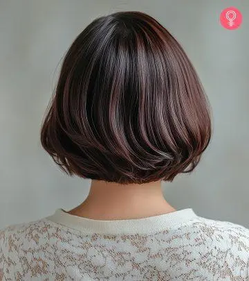 A girl with a bob hairstyle