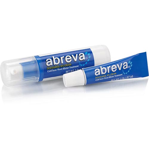 Abreva Cold Sore Cream + Chapstick Moisturizer Lip Care Package