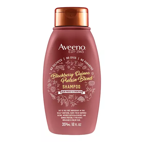 Best Strengthening : Aveeno Blackberry Quinoa Protein Blend Shampoo