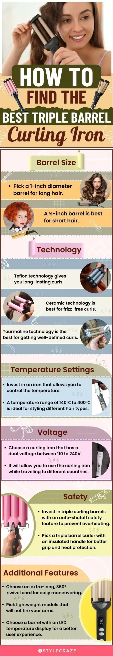 How To Find The Best Triple Barrel Curling Iron (infographic)