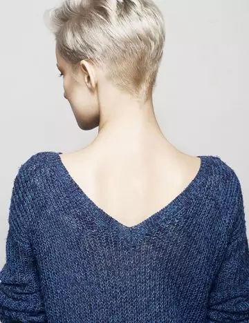 Short back layered pixie hairstyle