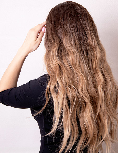 Beachy waves hairstyle for long hair