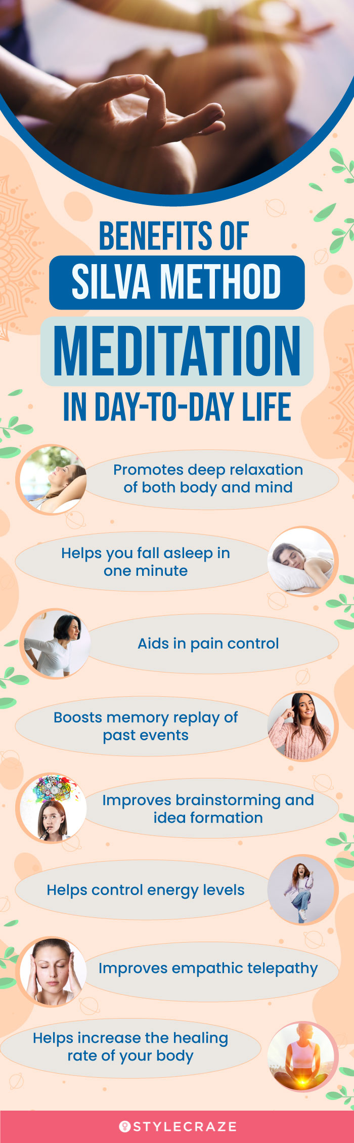 benefits of silva method meditation in day to day life (infographic)