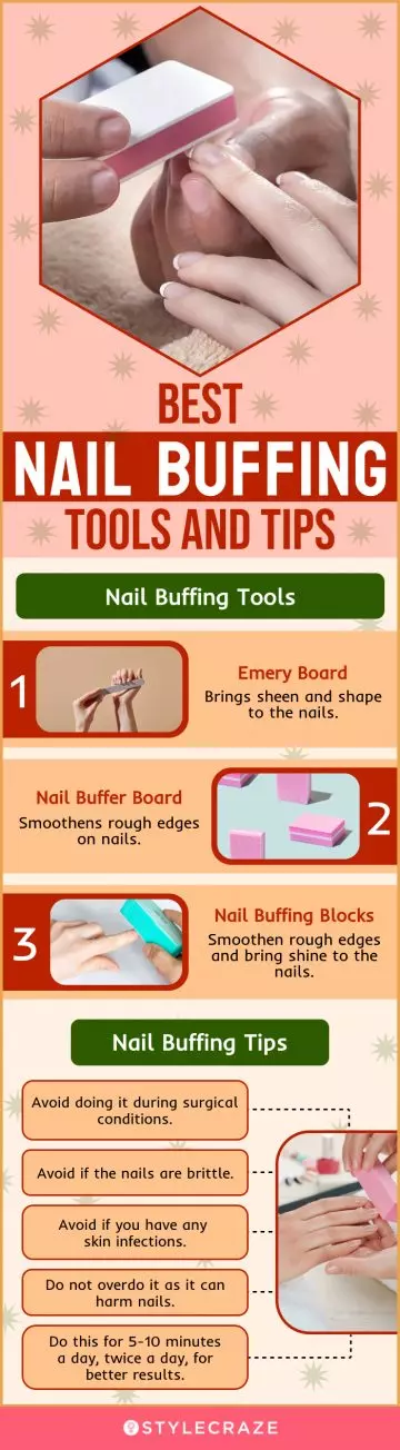 best nail buffing tools and tips (infographic)