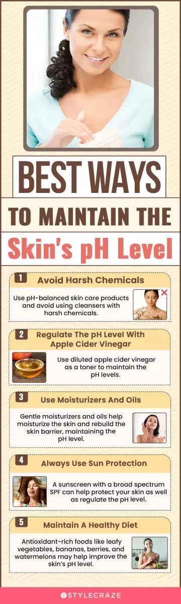 best ways to maintain skin's ph level (infographic)