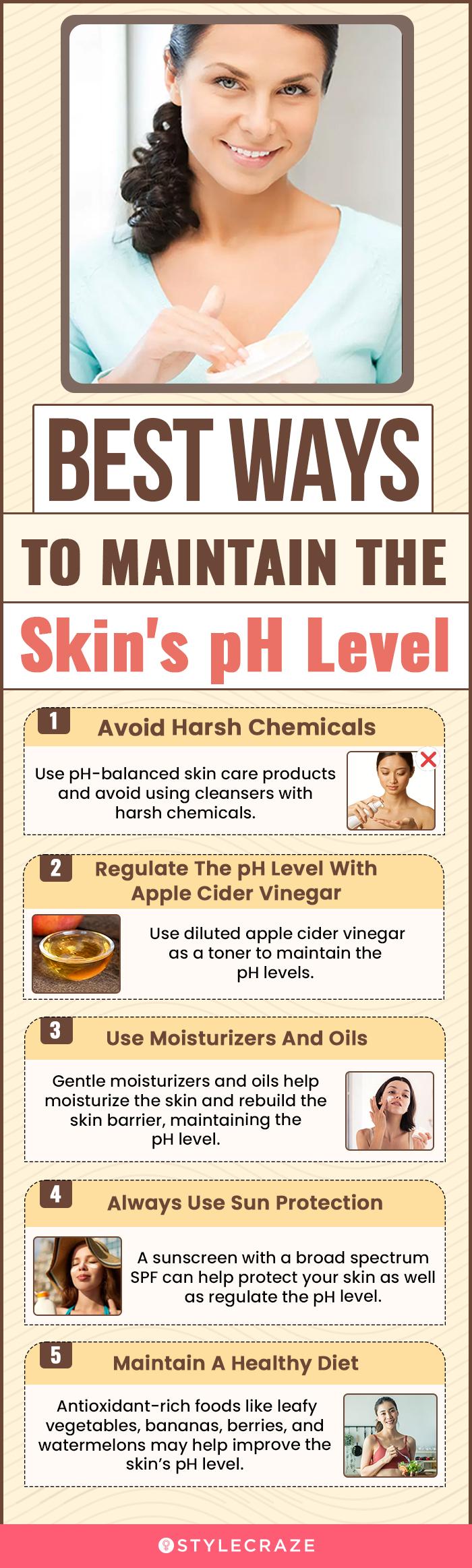 best ways to maintain skin's ph level (infographic)