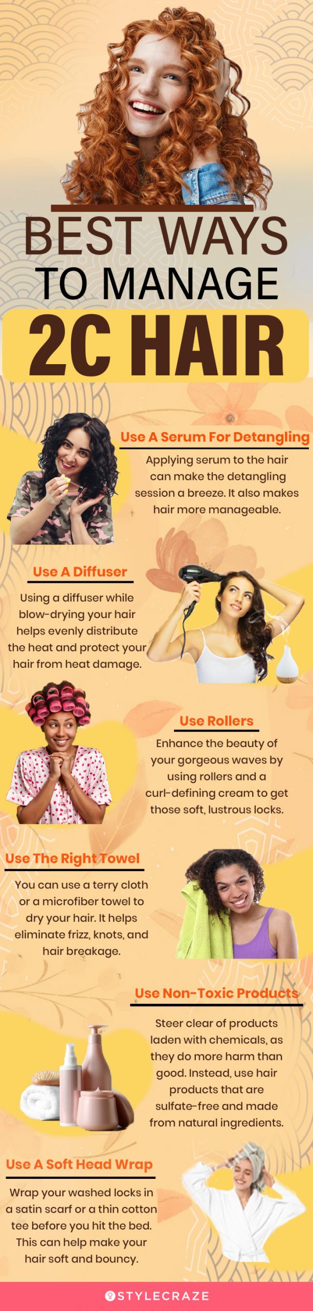 best ways to manage 2c hair (infographic)