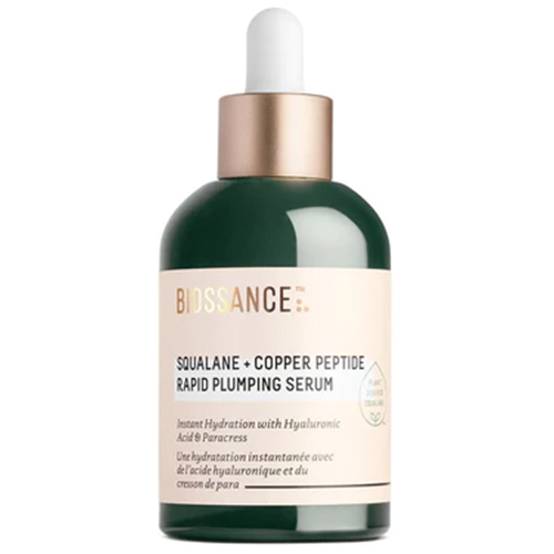 Best Clinically-Proven: Biossance Squalane + Copper Peptide Rapid Plumping Serum
