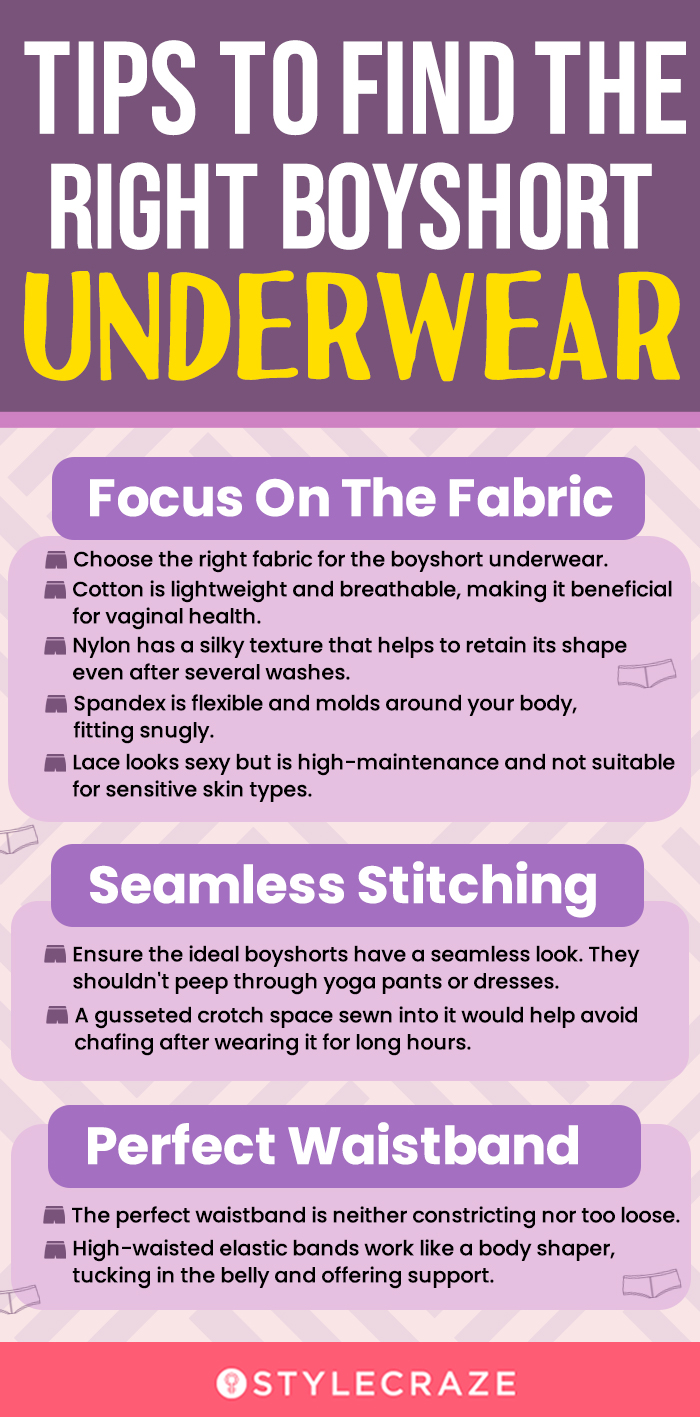 Tips To Find The Right Boyshort Underwear (infographic)