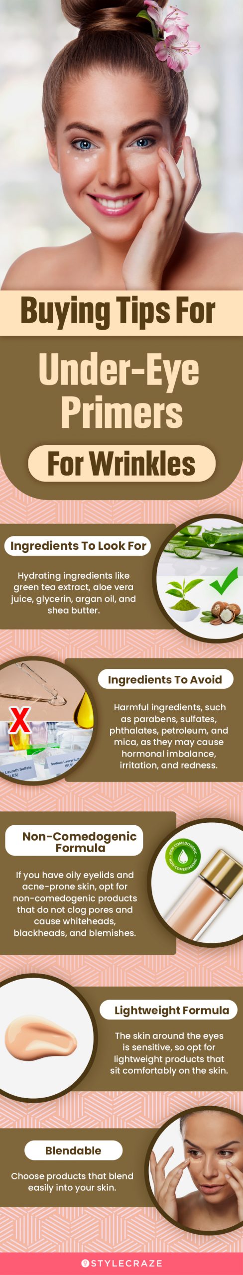 Buying Tips For Under-Eye Primers For Wrinkles [infographic]