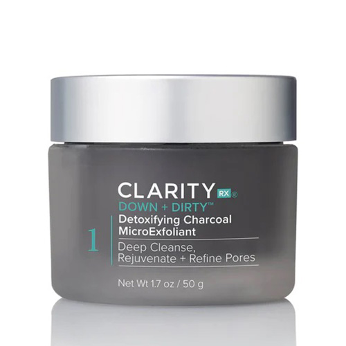 ClarityRx Down + Dirty Detoxifying Charcoal MicroExfoliant Scrub