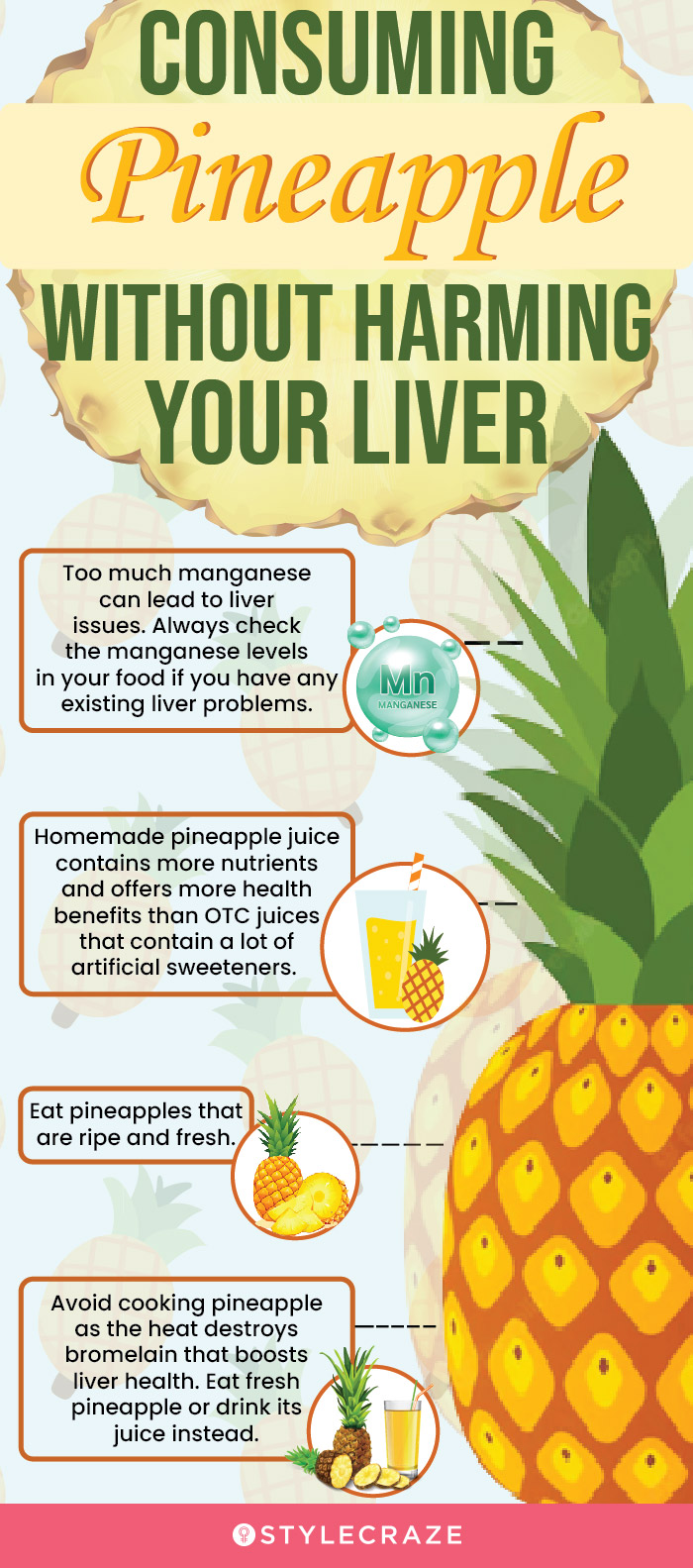consuming pineapple without harming your liver [infographic]