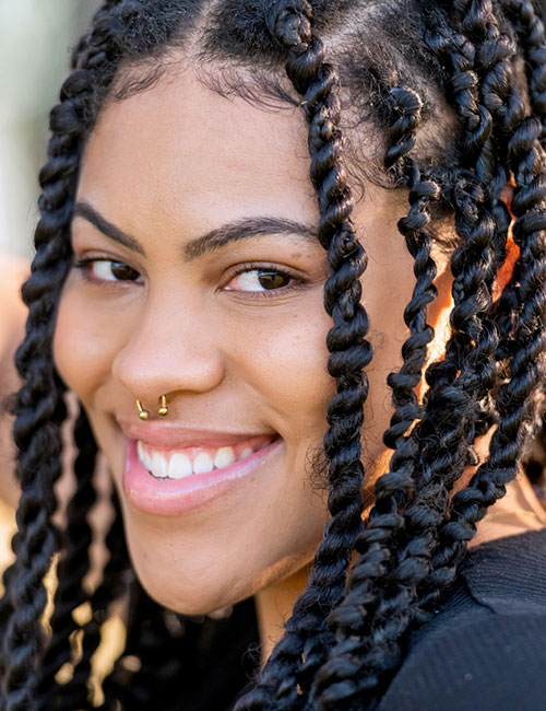 These crochet box braids with extensions are for the ones who dare