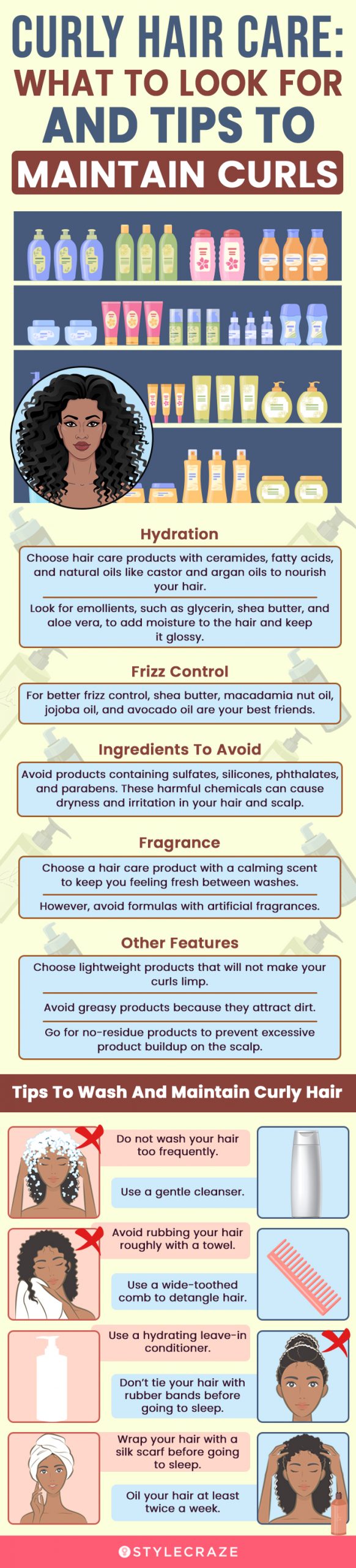 How To Find the Best Drugstore Shampoo And Conditioner For Curly Hair (infographic)