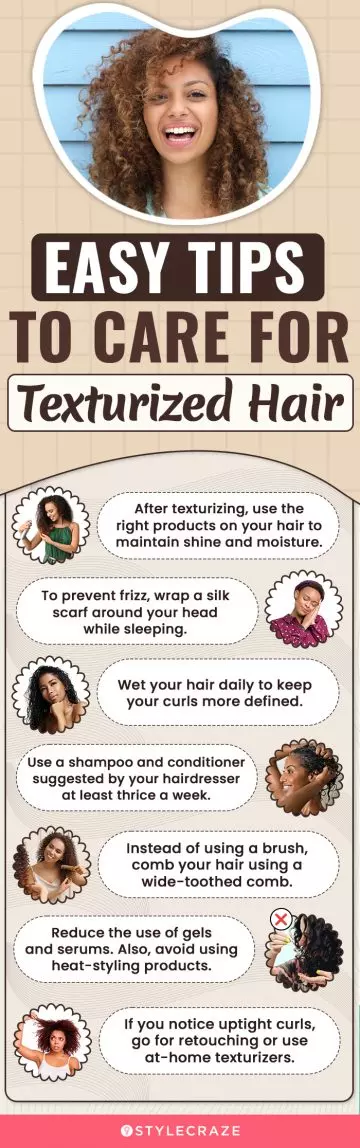 easy tips to care for texturized hair (infographic)