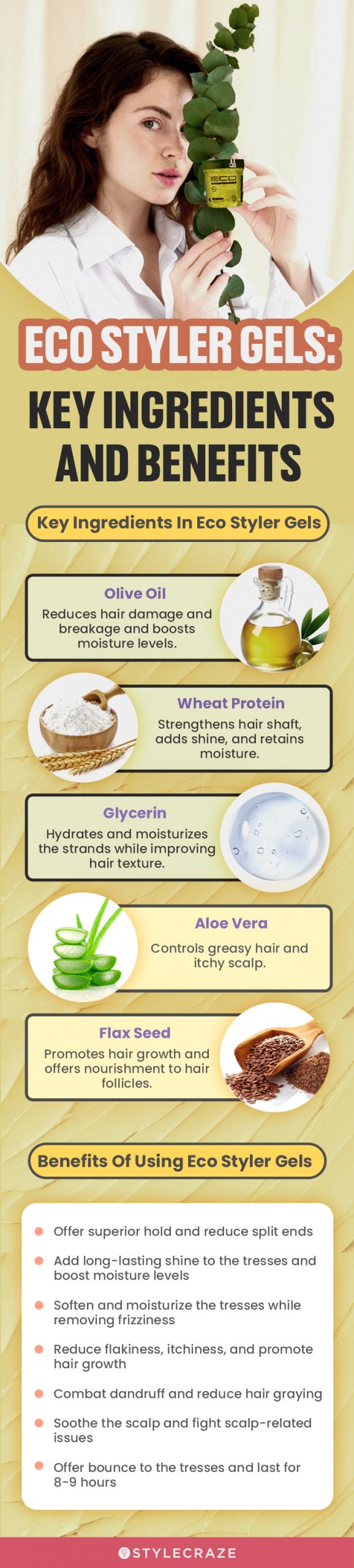 Eco Styler Gels: Key Ingredients And Benefits [infographic]