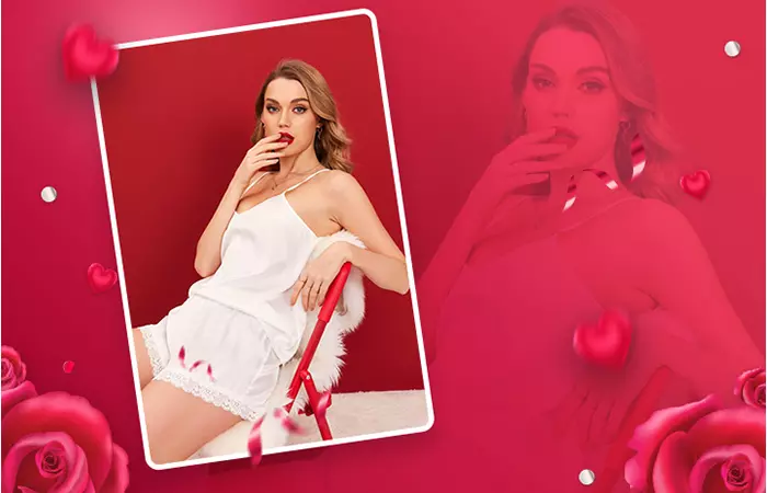 Ekouaer Satin Cami Shorts Set