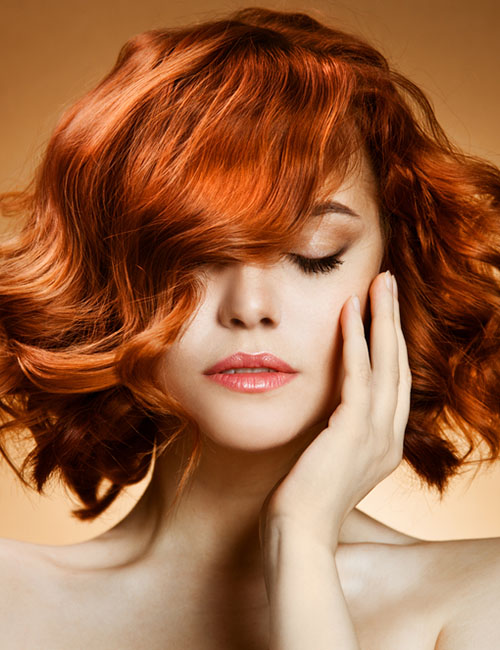 Gorgeous ginger hair color for east Asian ladies