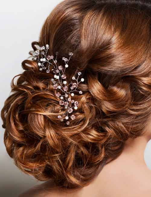 51 Stunning Wedding Hairstyles For A Round Face  Bridal hair buns Small  face hairstyles Artistic hair