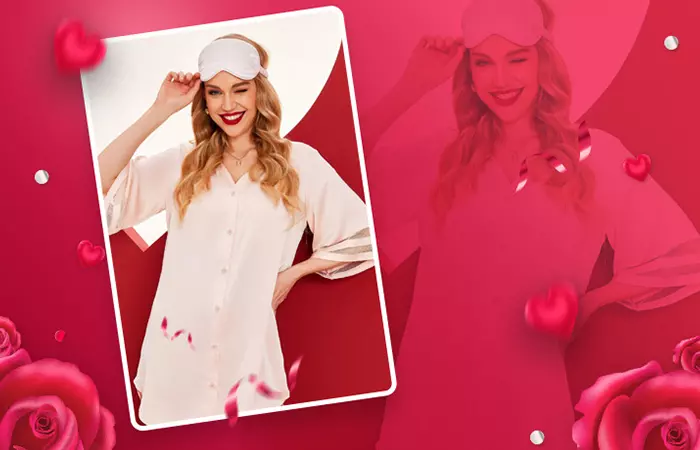 Hotouch Satin Button-Down Tunic Top