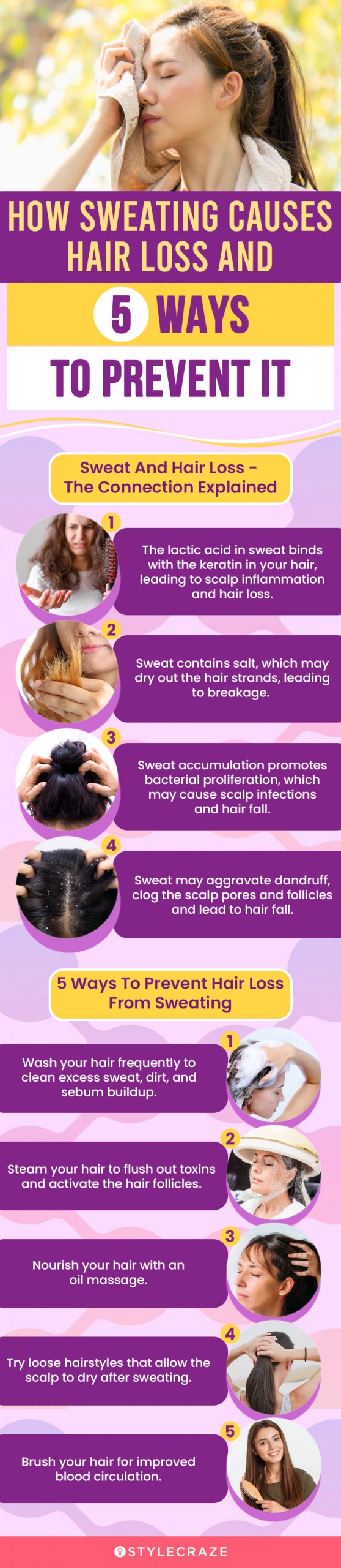 Does Sweating Lead To Hair Loss? Tips And Tricks To Prevent It