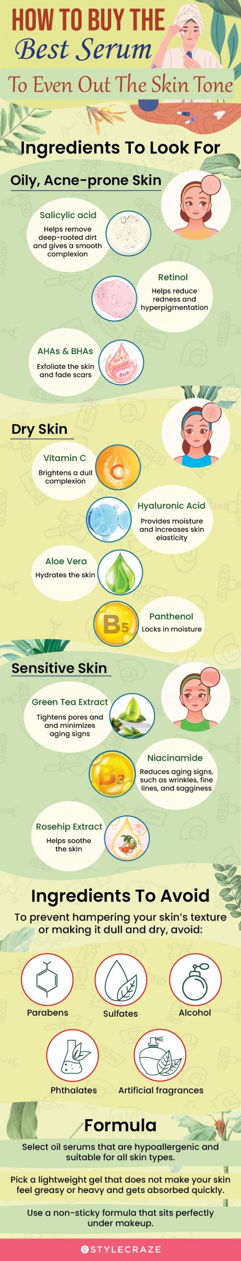 How To Buy The Best Serum To Even Out The Skin Ton  [infographic]