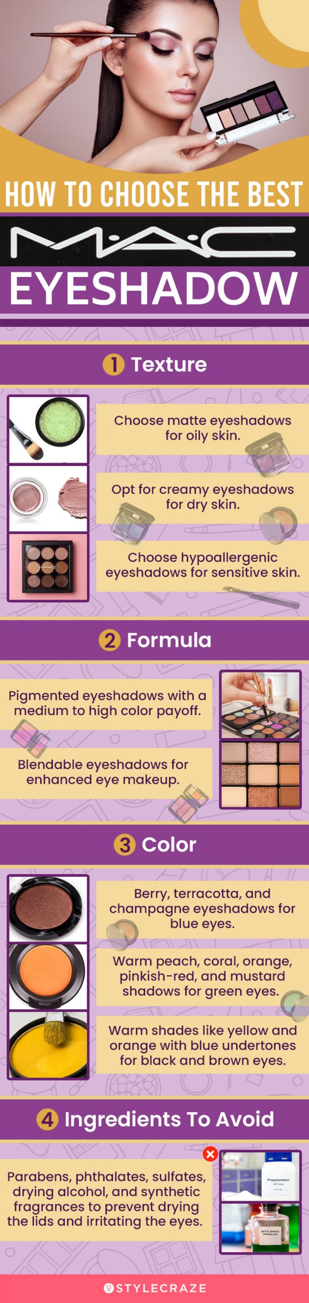 How To Choose The Best MAC Eyeshadow (infographic)