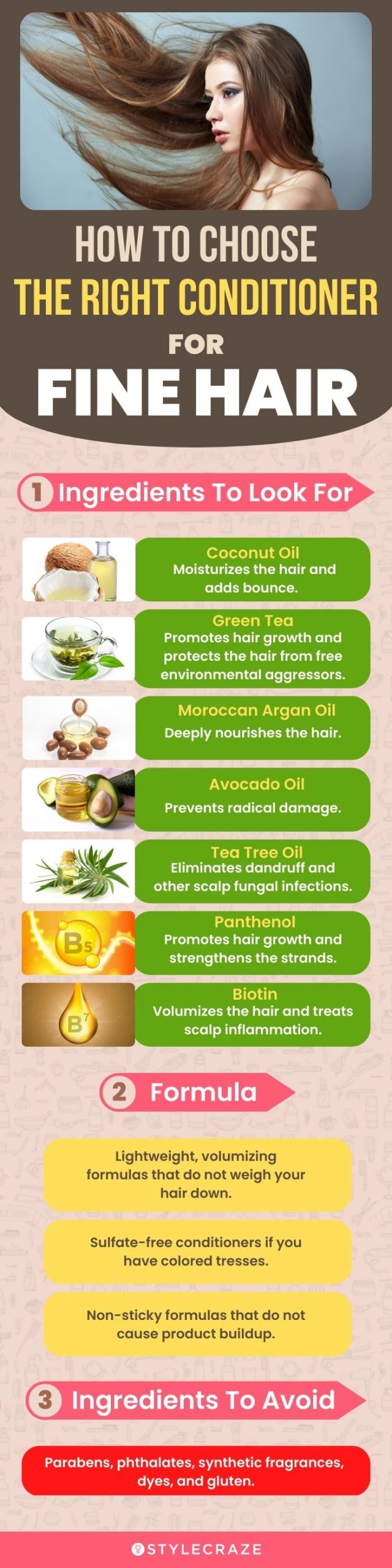 How To Choose The Right Conditioner For Fine Hair (infographic)