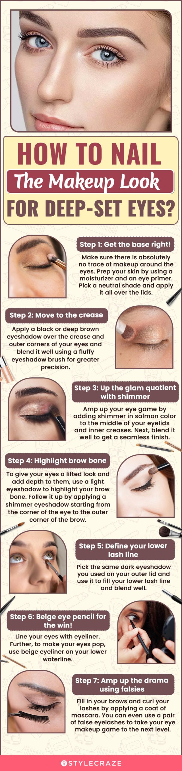 how to nail the makeup look for deep set eyes (infographic)