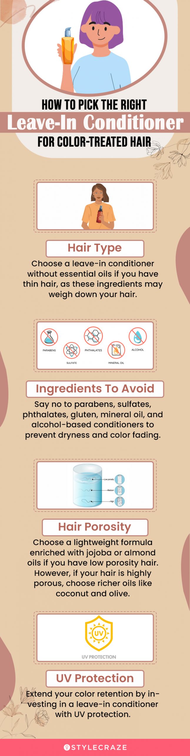 How To Pick The Right Leave-In Conditioner For Color-Treated Hair [infographic]