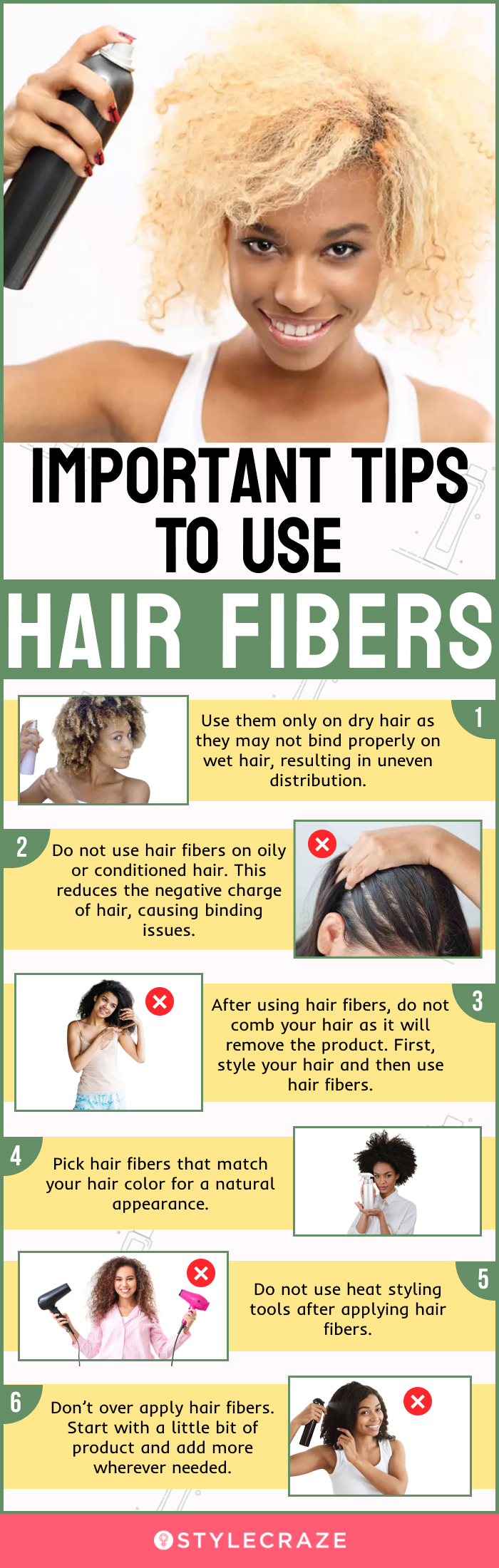 important tips to use hair fibers (infographic)