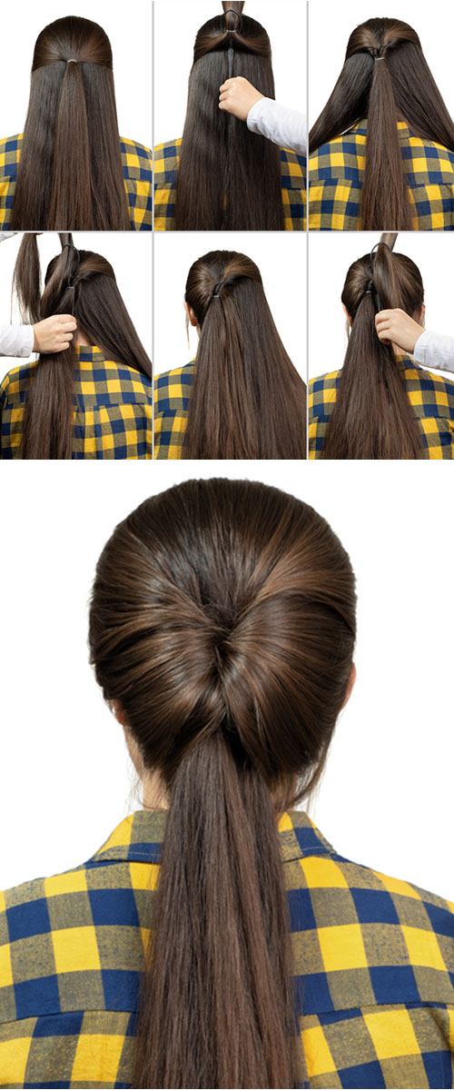 Inspired by Kate Middleton's topsy tail low ponytail hairstyle