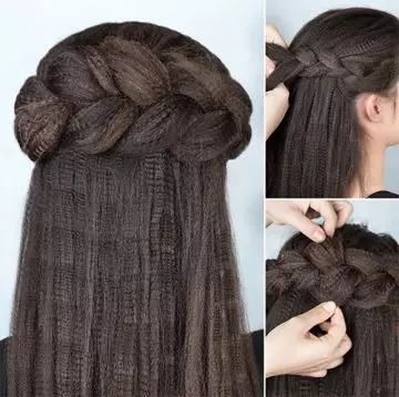 Kate Middleton's braided back headband hairstyle