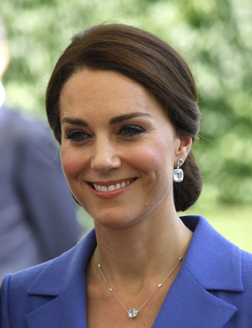 Kate Middleton's elegant low bun hairstyle