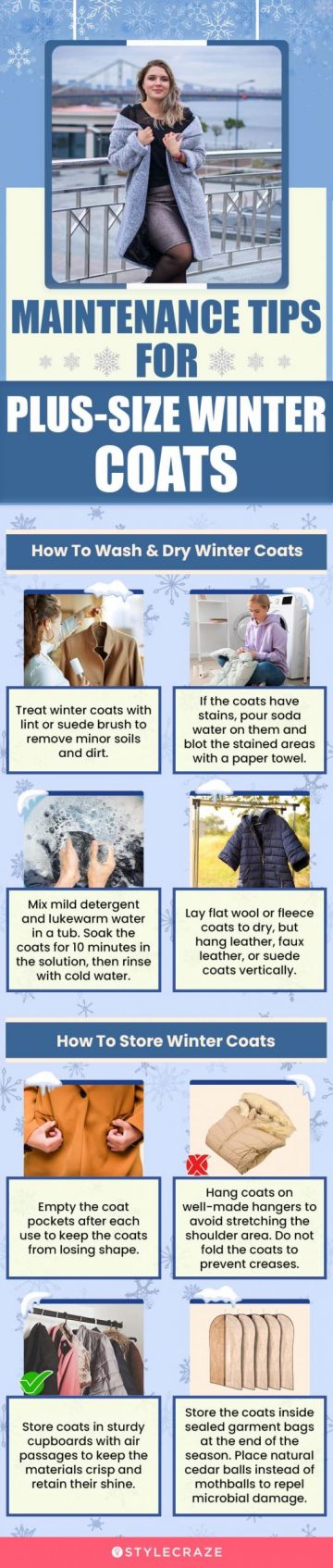 Maintenance Tips For Plus-Size Winter Coats (infographic)
