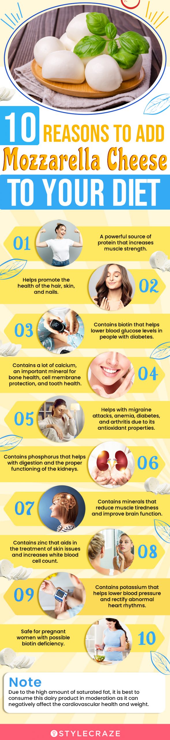 10 reasons to add mozzarella cheese to your diet(infographic)