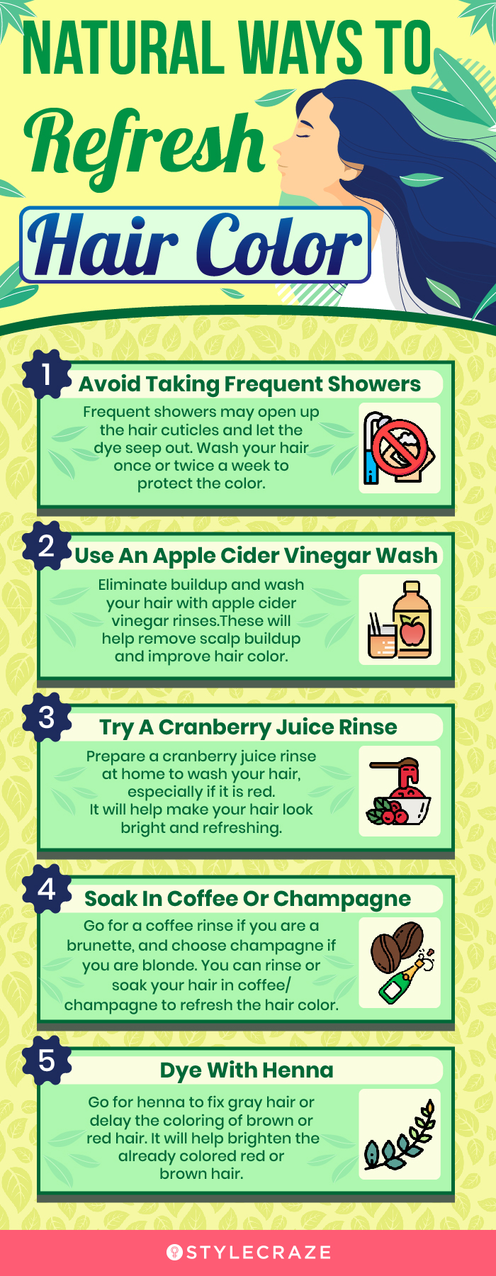 natural ways to refresh hair color (infographic)