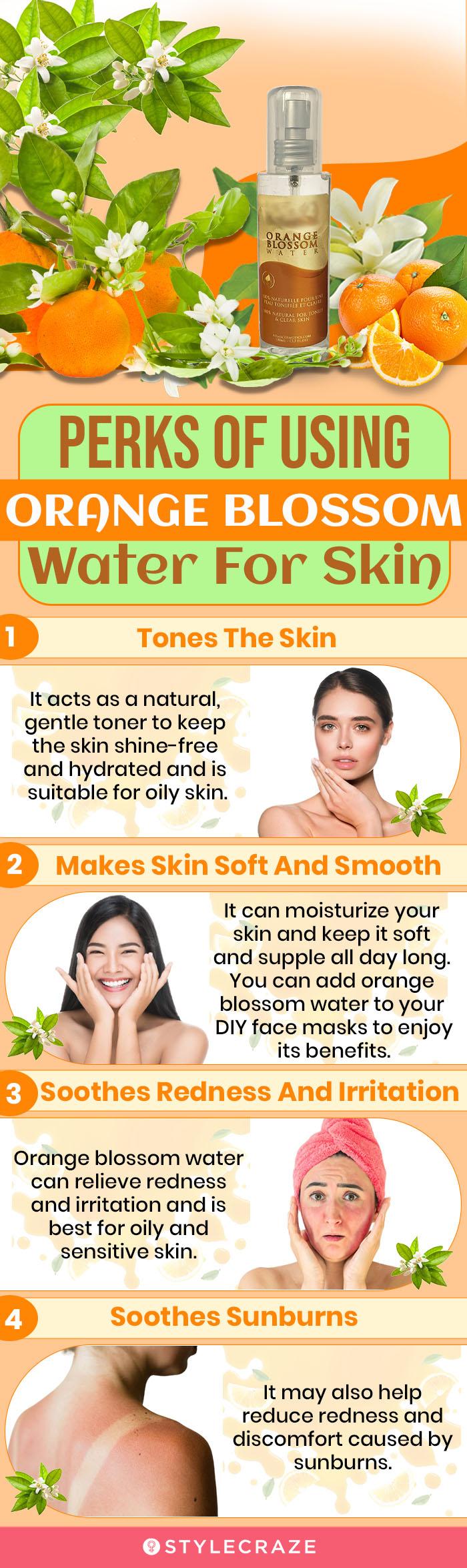 perks of using orange blossom (infographic)