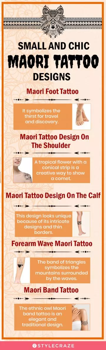 small and chic maori tattoo designs (infographic)