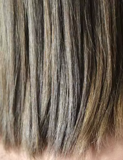 Ash brown hair color with smokey dimensions