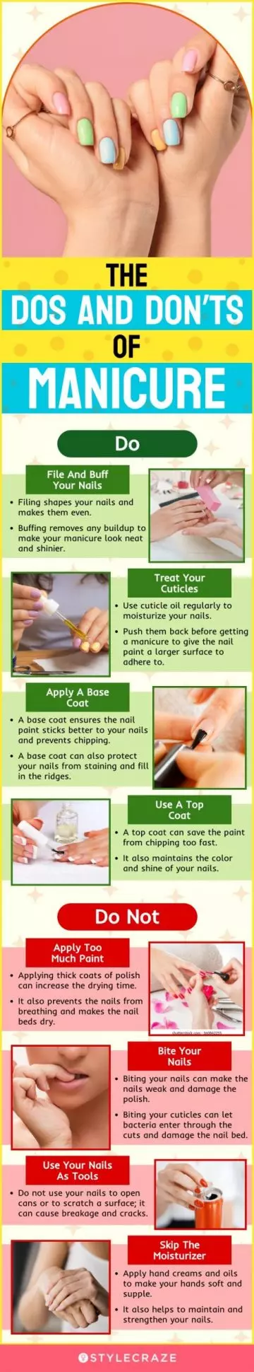 The DOs and DON’Ts Of Manicure (infographic)