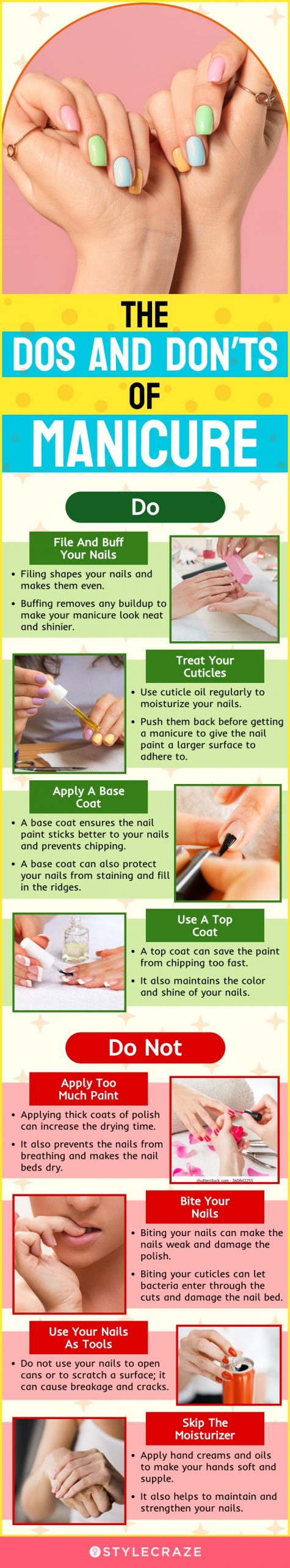 The DOs and DON’Ts Of Manicure (infographic)