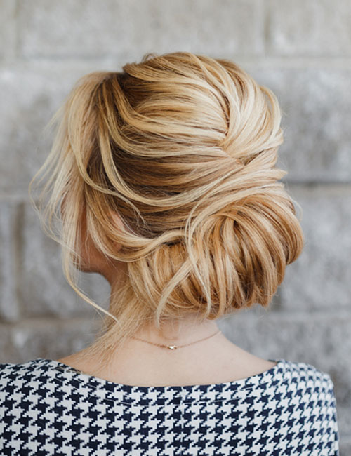 French twist updo for long hair