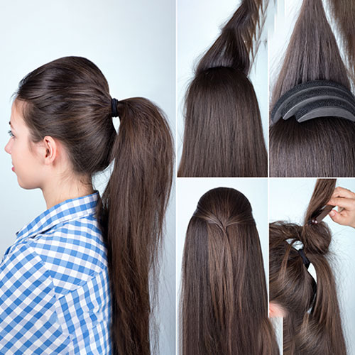 KidsGen: Twisted Bun Hairstyle is for long hairs, and is convenient in daily  life