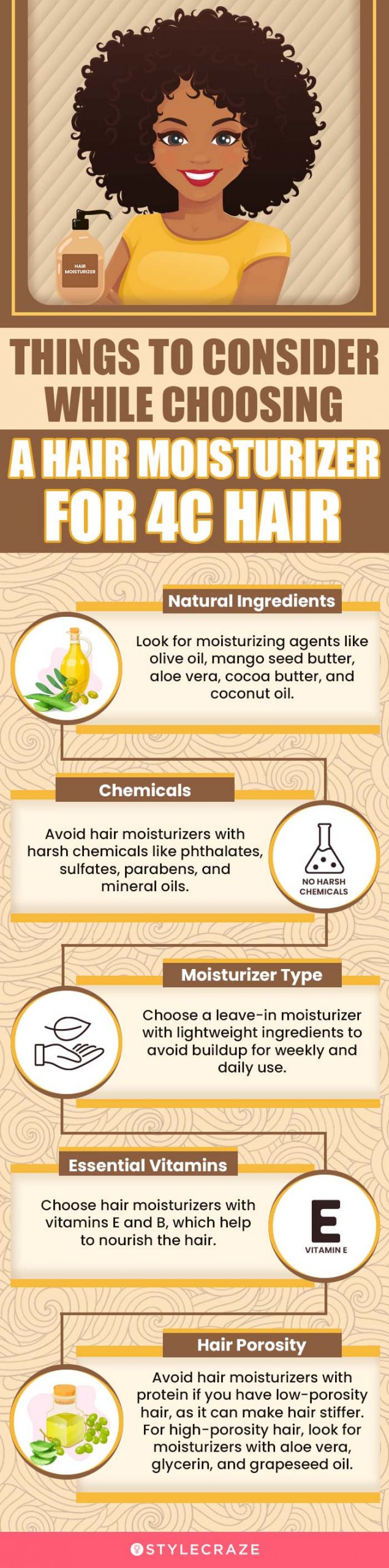 Things To Consider While Choosing A Hair Moisturizer For 4C Hair (infographic)