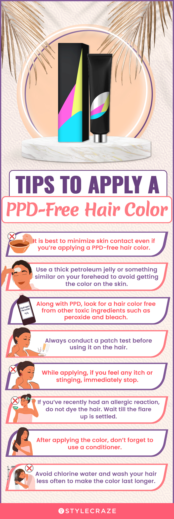 Tips To Apply A PPD-Free Hair Color [infographic]